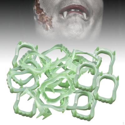 Halloween Props Fangs Glow Toys Makeup Terrorist Toy Party Supplies Horrible Dentures