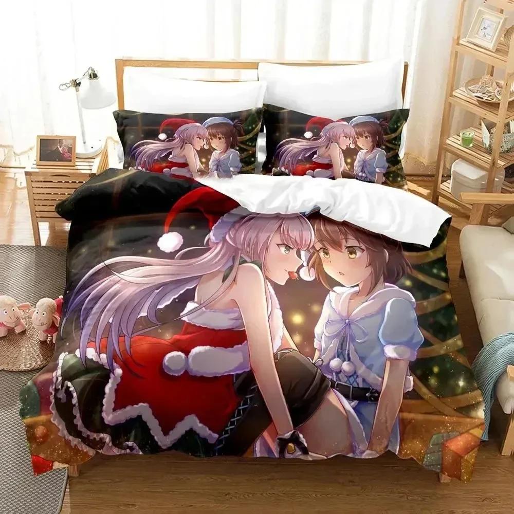 3D Anime Toji No Miko Kanami Etou Bedding Set Printed Bed Set With Pillowcase Duvet Cover Soft Queen King Size Bedclothes Home