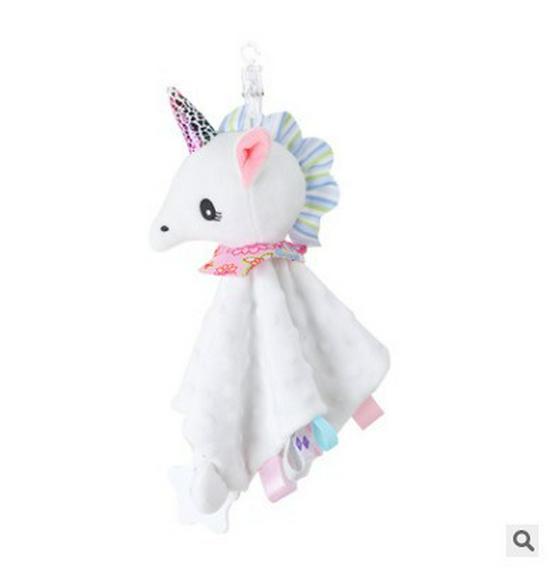 Cute Cartoon Animal Plush Baby Soothing Towel with Toy - CPC CE EN Certified