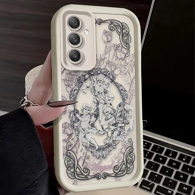 Punk Cupid Angel For Samsung Galaxy Case S24 S23 S22 S21 Ultra Plus Fe A55 A54 A53 A52 A35 A25 A15 A14 5G Phone Y2k Cover