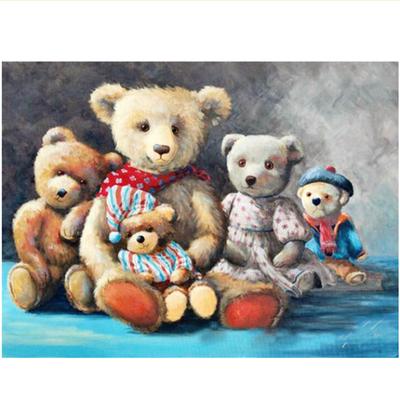 Pittura Diamante 5D Completa Fai da Te Bambole Orso Mosaico Ricamo Punto Croce Decorazione Casa Regalo Fatto a Mano