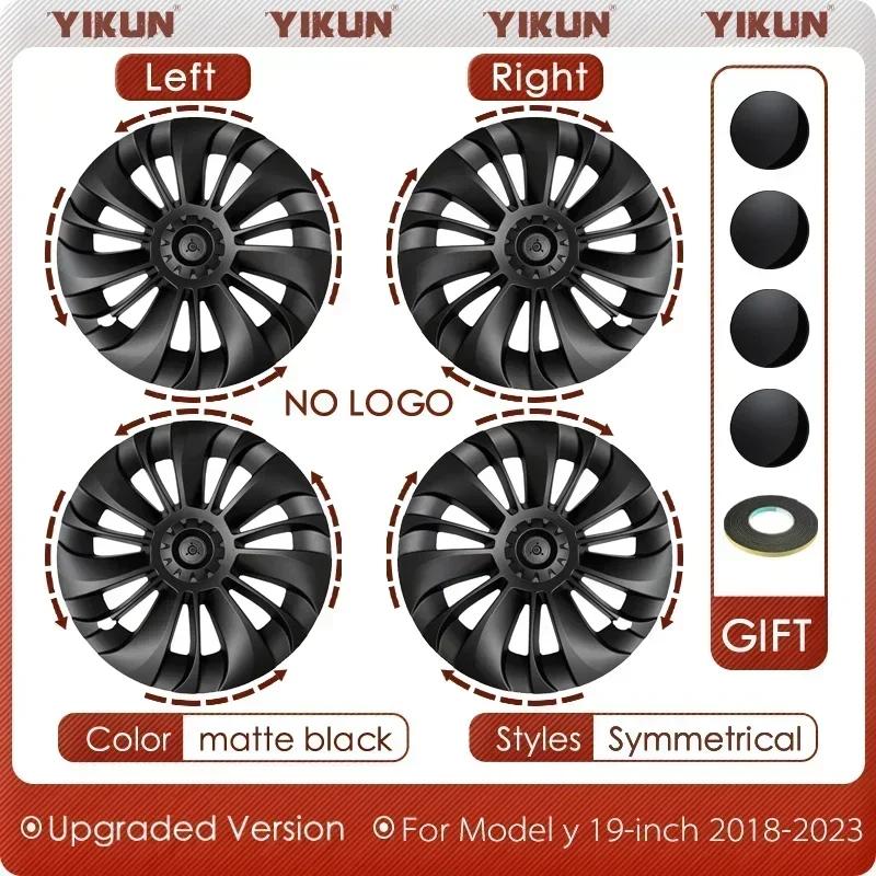 4PCS 18/19Inch Wheel Cover for Tesla Model 3/Y Hubcaps Replacement Steering Wheel Rim Protector Accessories Hub cap 2017-2023