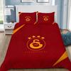 Galatasaray 3D tištěná ložní souprava, Logo fotbalového klubu povlak na přikrývku povlaky na polštáře pro dospělé dívky chlapce dárek, dárek k narozeninám