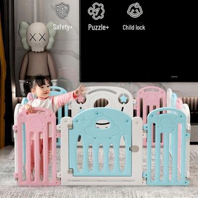 Baby Safety Playpen with Indoor Crawling Mat and Anti-Fall Protection