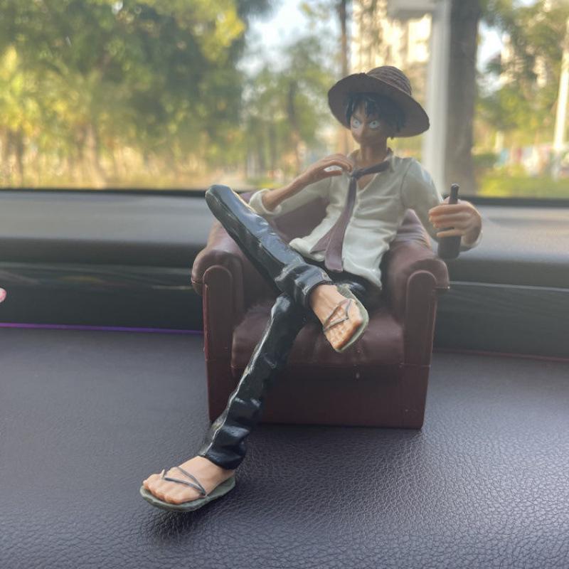 Premium Anime Car Ornament: Aromatherapy Luffy & Yukino Figurine