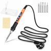 90W Temperature Regulation Intelligent Digital Display Internal Heating Electric Soldering Iron Household Industrial Grade Maintenance Tool 4-piece
