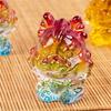 Crystal Dragon Sculpture Colorul Animal Figurine Ornament Bring Fortune and Wealth 2024 New Year Twelve Zodiac Statue