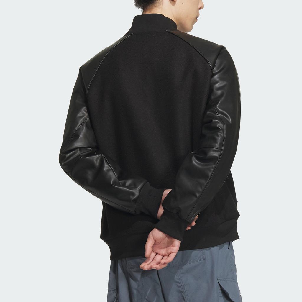 Adidas Originals Vrct Fw24 Brand Logo Warm Sports Cotton Jacket Men Jacket Black JD5793