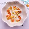 50pcs Resin Colorful Mini 3D Simulated Bread Nail Art Decor Donuts Pizza Biscuit Flat Back Scrapbooks DIY Jewellery Decor Crafts