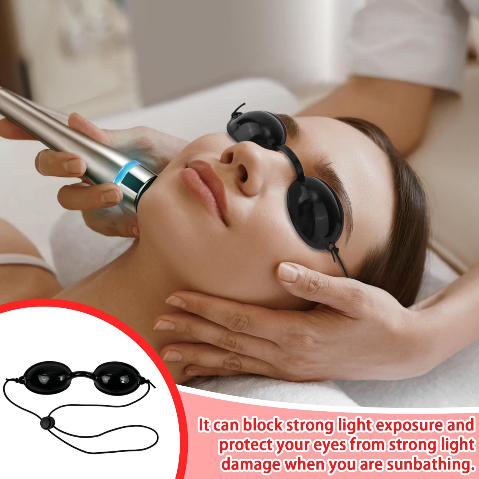 

Маска для фотонного омоложения кожи, Используется для защиты глаз при терапии красным светом, Очки для загара, Защитные очки One Size