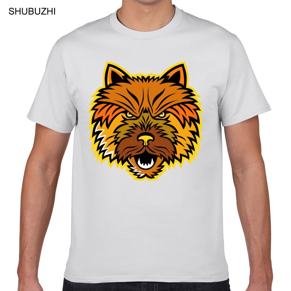 Tops T Shirt Men Norwich Terrier Mascot Casual  Black Print Male Tshirt Cotton Tshirt Men Summer Fashion T-shirt Euro Size