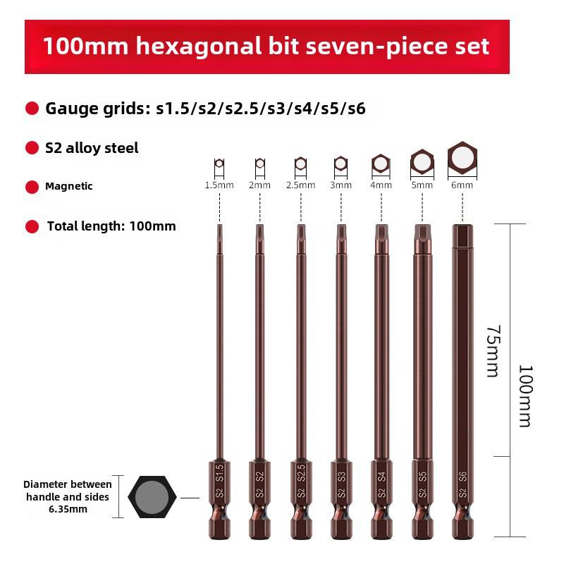 Sada elektrických šroubovacích bitů Qingwei S2 Strong s magnetickou šestihrannou rukojetí