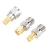 6Pcs 50 Ohms Impedance Pure Brass F Type To SMA Adapter with Strong Connectivity for Wi Fi Radio External Antennas