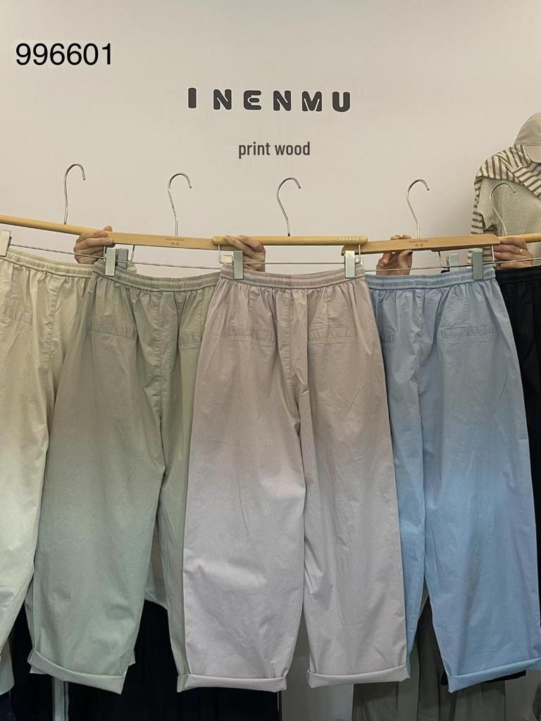 Yinmu Spring Elastic Drawstring High Waist Korean-Style Plus Size Casual Harem Pants