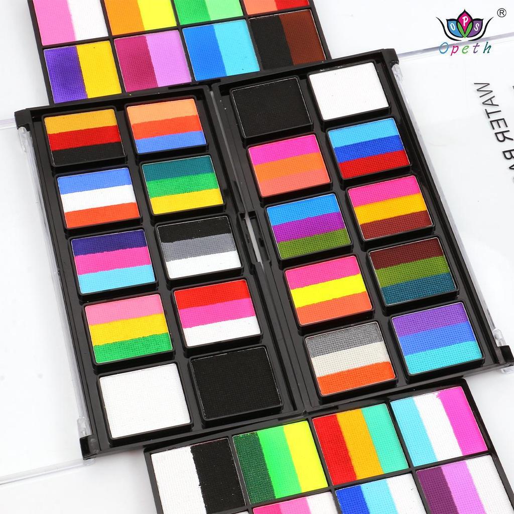 Multicolor Water-Soluble Face and Body Paint Set for Kids' Opera and Face Painting