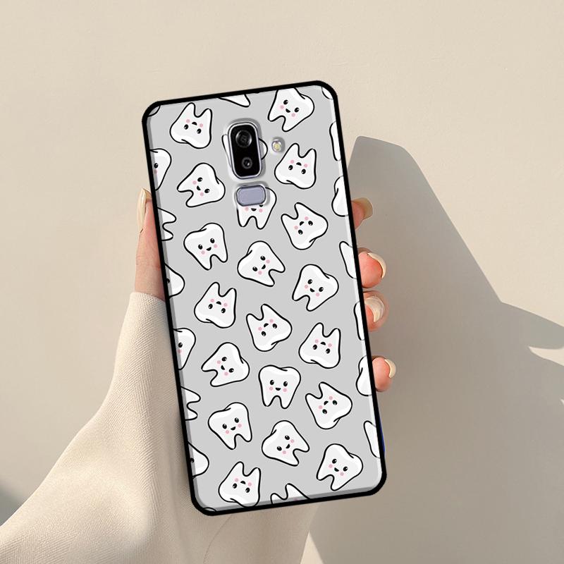 Dentist Tooth Pattern Case For Samsung Galaxy J1 J3 J7 J5 2016 A3 A5 2017 J8 A7 A9 J4 J6 A6 A8 Plus 2018 Cover