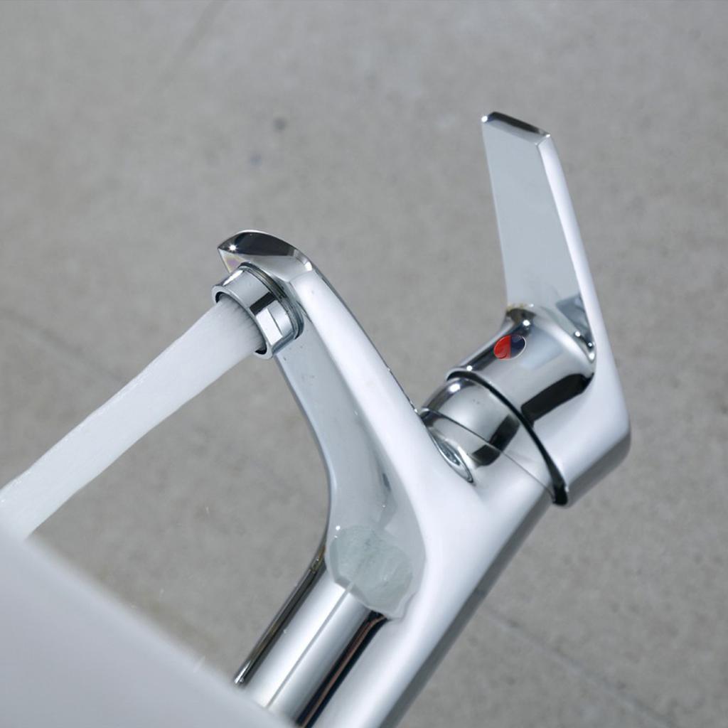 Bathroom Faucet Chromes Sturdy Alloy Quiet Ceramics Valves Sink Mixers Tap Spouts Height with Pull Rod Household Use