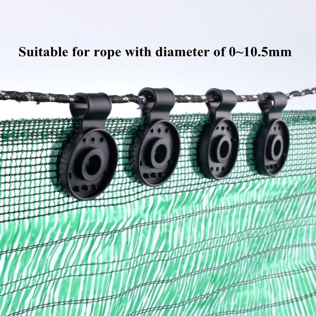 50Pcs Multifunctional Tent Grippers Stable Tarp Clips High Strength Awning Clamps for Fishing and Outdoor Event
