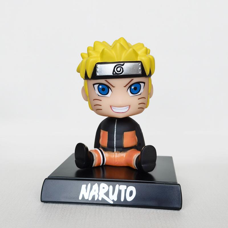 Anime Naruto Figure Uzumaki Naruto Kakashi Sasuke Itachi Car Ornaments Shake Head Cute Action Figure Figures Model Toys Gift