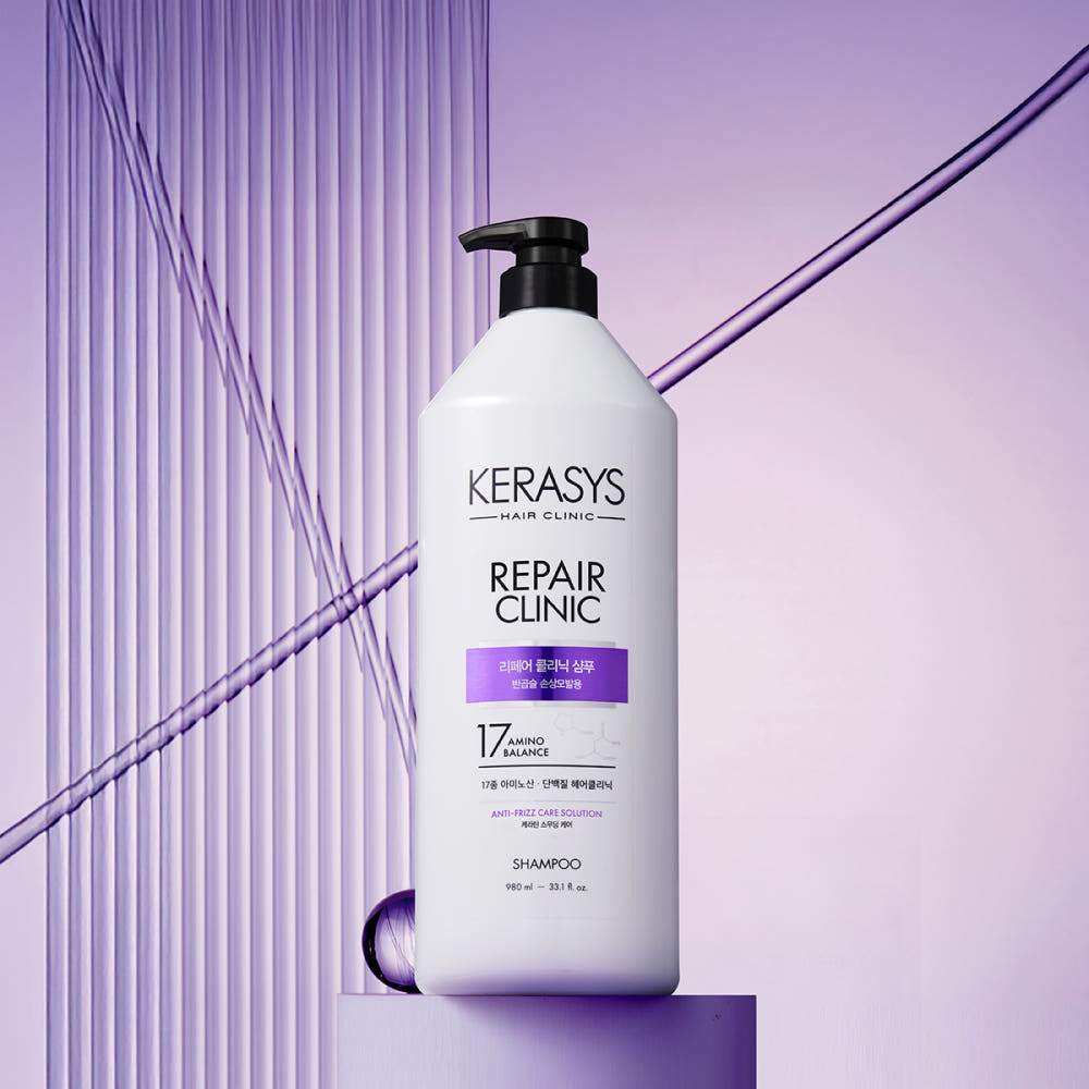 KERASYS Repair Clinic Protein Shampoo for Frizzy & Damaged Hair 980ml
