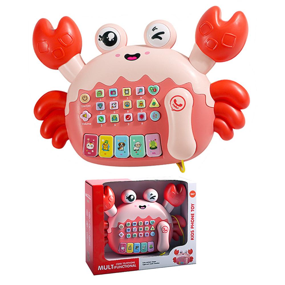 Children Early Education Toy Crab Storyteller Machine Musical Toy with Songs/Piano Function