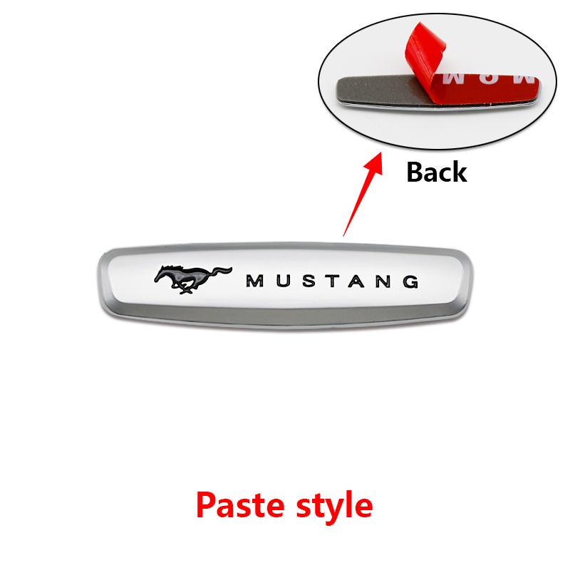 Auto Interior Cabin Tuning Accessory Parts Rigid Metal Car Seat Emblem Badge For Ford Mustang Shelby Cobra Focus Mondeo F-150