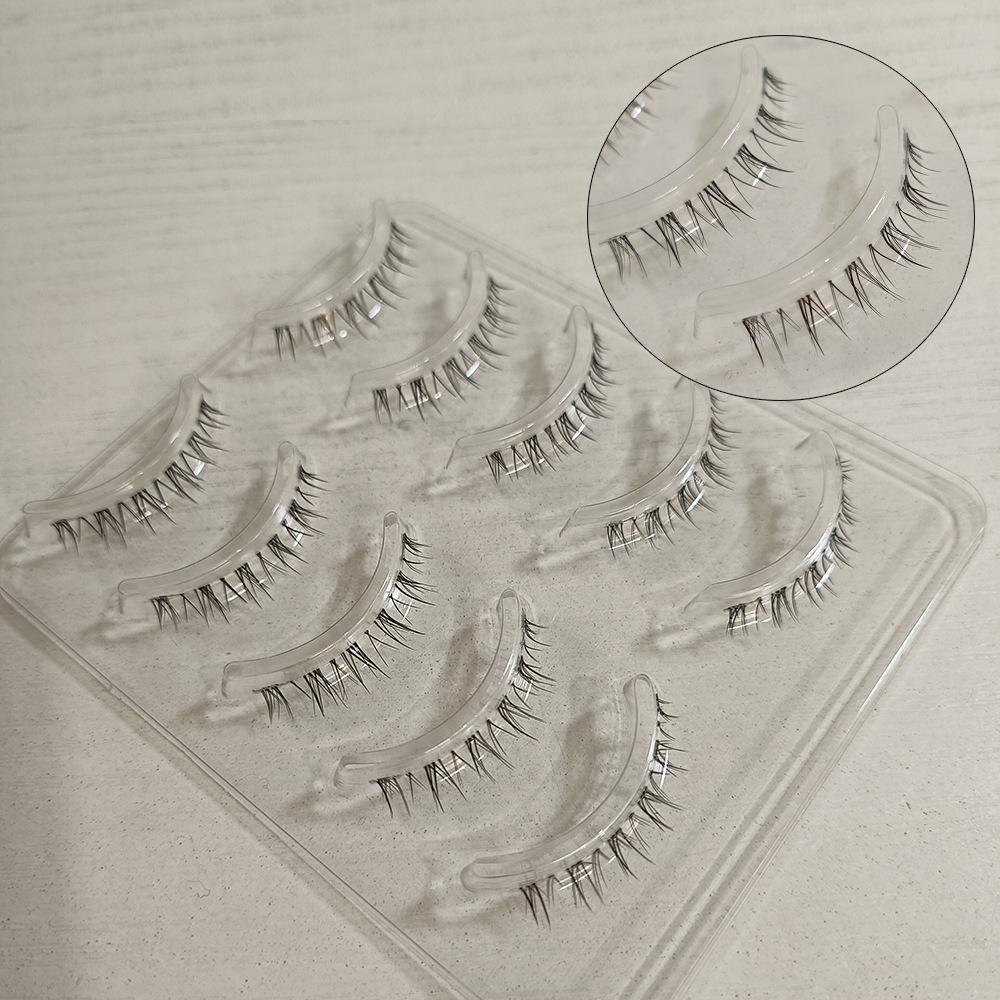 

Sunflower Transparent False Lower Eyelashes - Natural, Crossed, Fairy Style for Daily Wear