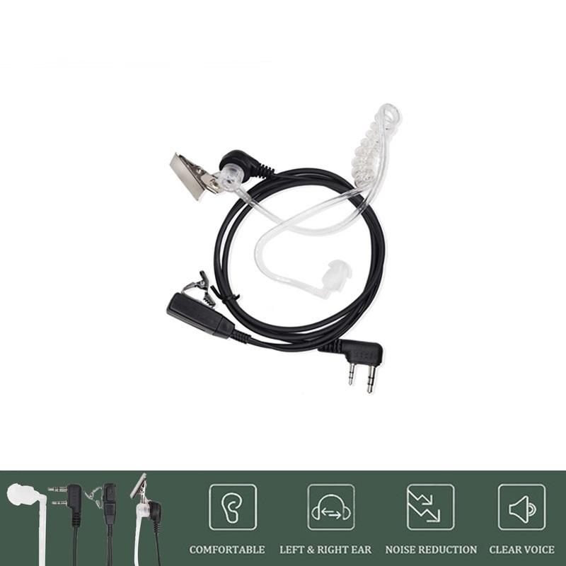 Air Acoustic Tube 2 Pin PPT Earpiece for Walkie Talkie Headset Radio Throat Mic Microphone Baofeng UV-5R UV82 BF888S Accessories
