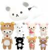 Rilakkuma Bianco e Nero Peluche Kawai Orsacchiotto Bambola Imbottita Arredamento Stanza Kawaii Bambola Orso Coppia Peluche Giocattoli Regali Per Bambino Regalo