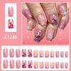 Sparkling Christmas 3D Nail Art Set Featuring Snowflake Patterns And Shimmering Glitters For Holiday Parties Daily Wear