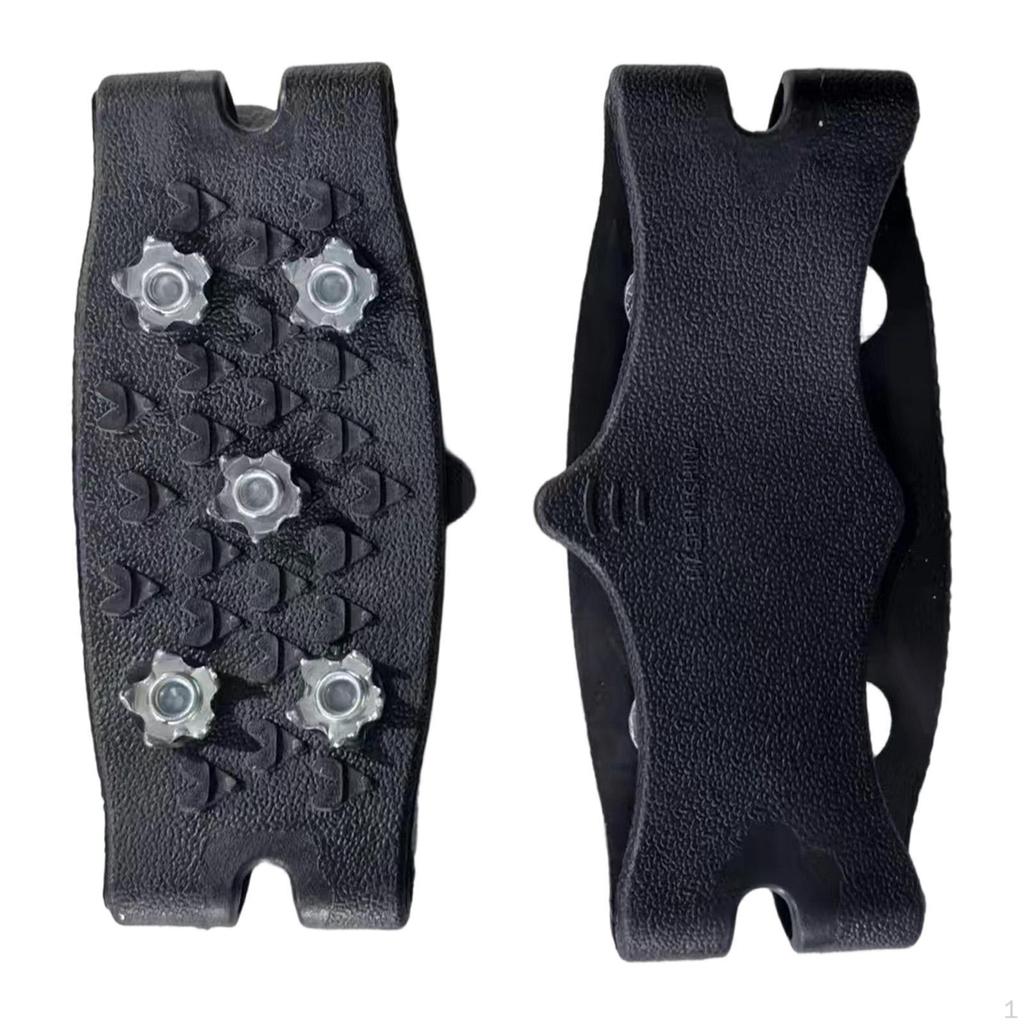 2 Stück 5 Schnee , Klettern Anti-Rutsch Spikes Grips Steigeisen, Kralle Outdoor Rutschfeste Überschuhe