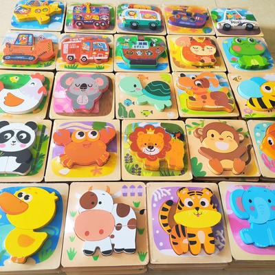 3D Holzpuzzle zur frühkindlichen Entwicklung