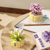 Flower Puzzle Potted Building Block Model Toy Children Jigsaw Decoration Plant