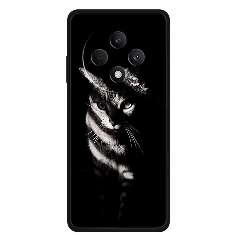 Soft Silicone Cover For Oppo Reno12 F 5G Case 12 F 4G Cartoon TPU Wolf Lion Phone Case For Oppo Reno12 FS Back Covers Capa Coque