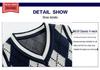 British Style Autumn/Winter Knit Vest for Primary and Secondary School Students