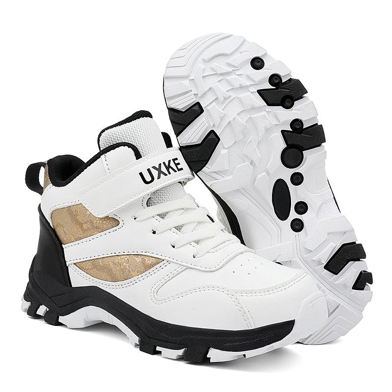 Autumn and Winter Boys' High Top Outdoor Sports Shoes Velcro Children's Boots Winter Sports Shoes