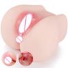 E37 Adult Male Masturbation Mold Soft Simulation Aircraft Cup Two-channel Big Ass Anal Sex Massage Device