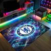 Tappeto in Velluto di Cristallo Design Chelsea FC Accogliente Non?Tappeto Stampato Antiscivolo per Camera da Letto Soggiorno Ingresso