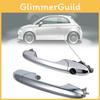 Fiat Offside 500 Left Right Driver Side Chrome Outer Door Handle Accessories Car