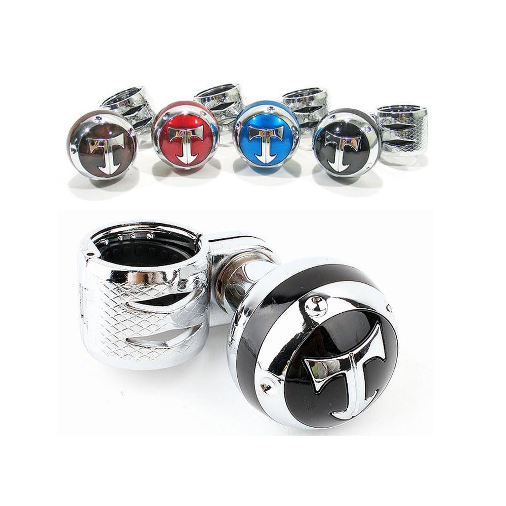 

Easy to Install, Stylish, Handle, Spinner, Easy to Drive, Anti-slip Handle, Adjustable Size, Includes Bearings (Blue) синій