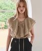 SLOWLOLLI [Add Color] Veil Frill Blouse_3 Colors