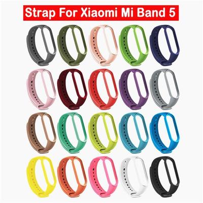 Silicone Wristband Strap Replacement Band Belt For Xiaomi Mi Band 5 6 Sport Bracelet Strap For Mi 6