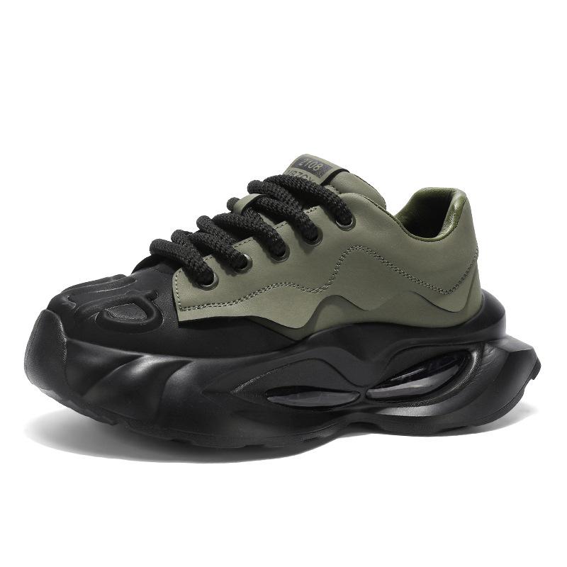 

Обувь Daddy, мужская обувь, осень и зима, новые мужские туфли с воздушной подушкой, на толстой подошве, увеличивающие рост, спортивная обувь, модная повседневная обувь, мужская обувь 44