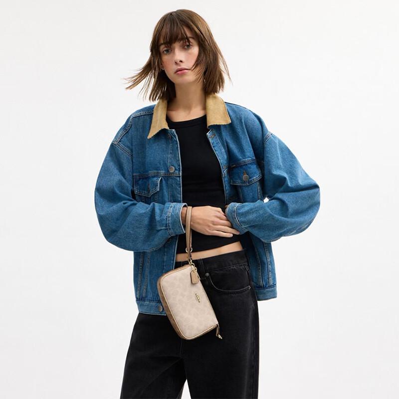 Coach Nolita 19 Signature Canvas Small Shoulder Bag