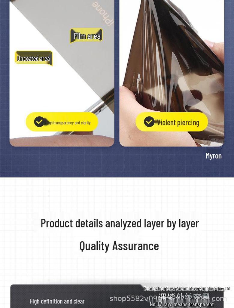 22-23 Ideal ONE/L7/L8/L9 Smoked Headlight Film: TPU Transparent Protective Film for Light Control