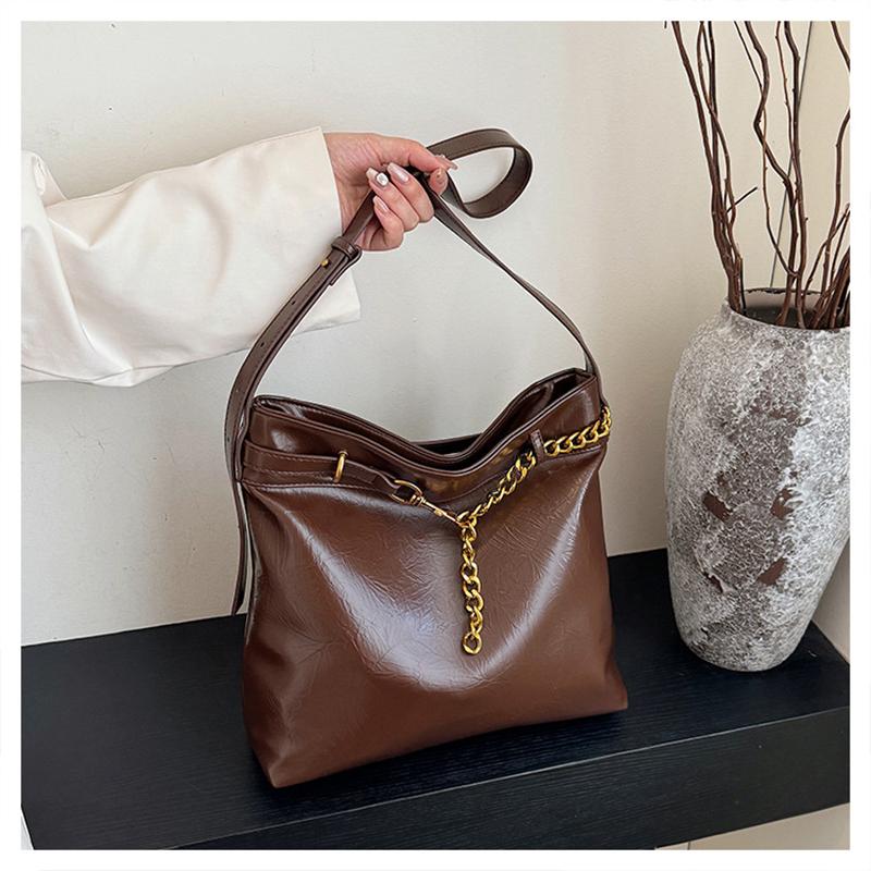 Vintage Women's Bag Large Capacity Student Chain Shoulder Bag Casual Pendulous Messenger Bags New