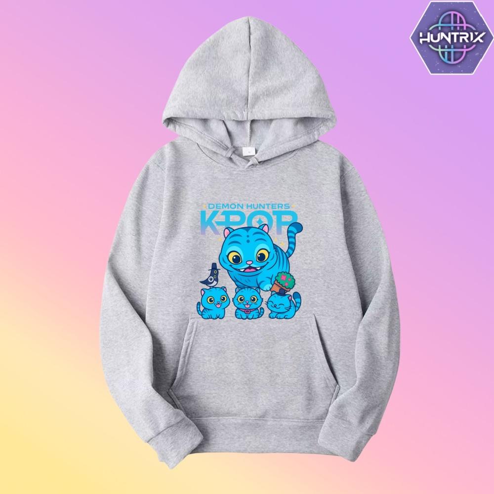 Toddler Girl Clothes KPop Demon Hunters Fashion Hoodie Men's Women's Sweater K-Pop Casual Style Kids New Cartoon Sweatshirt