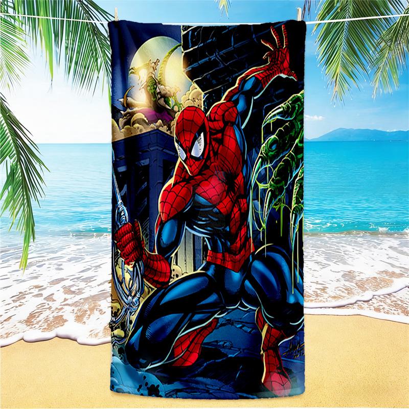 1pc Spiderman Action beach towel,quick drying absorbent beach towel,outdoor sports swimming beach towel,Soft and comfortable Y72832