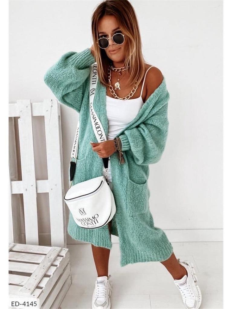 Women's Loose Knit Cardigan Sweater 2025 - New Autumn/Winter Top Coat