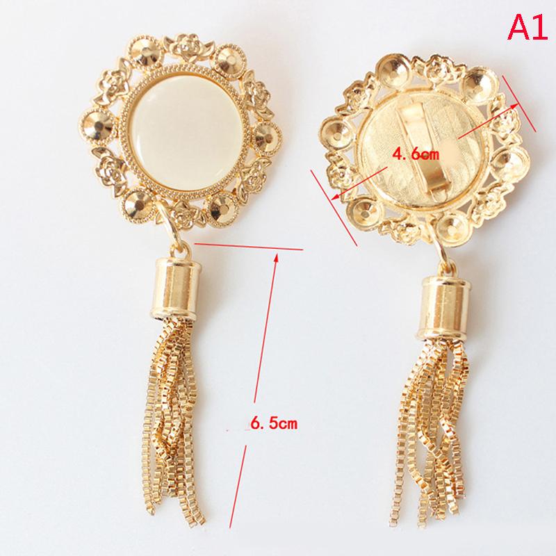 Exquisite Metal Buckle Bag Purse Hat Decor With Tassel Hardware Diy Leather Craft Accessories Bag Pendant